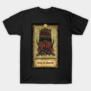 King Of Swords. Eternal Bones Tarot (Colorful) design. T-Shirt